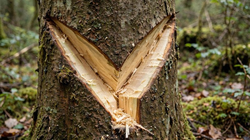 Schemat pokazujący kiedy i jak wycinać drzewa — kalendarz arborysty — zdjęcie 1
