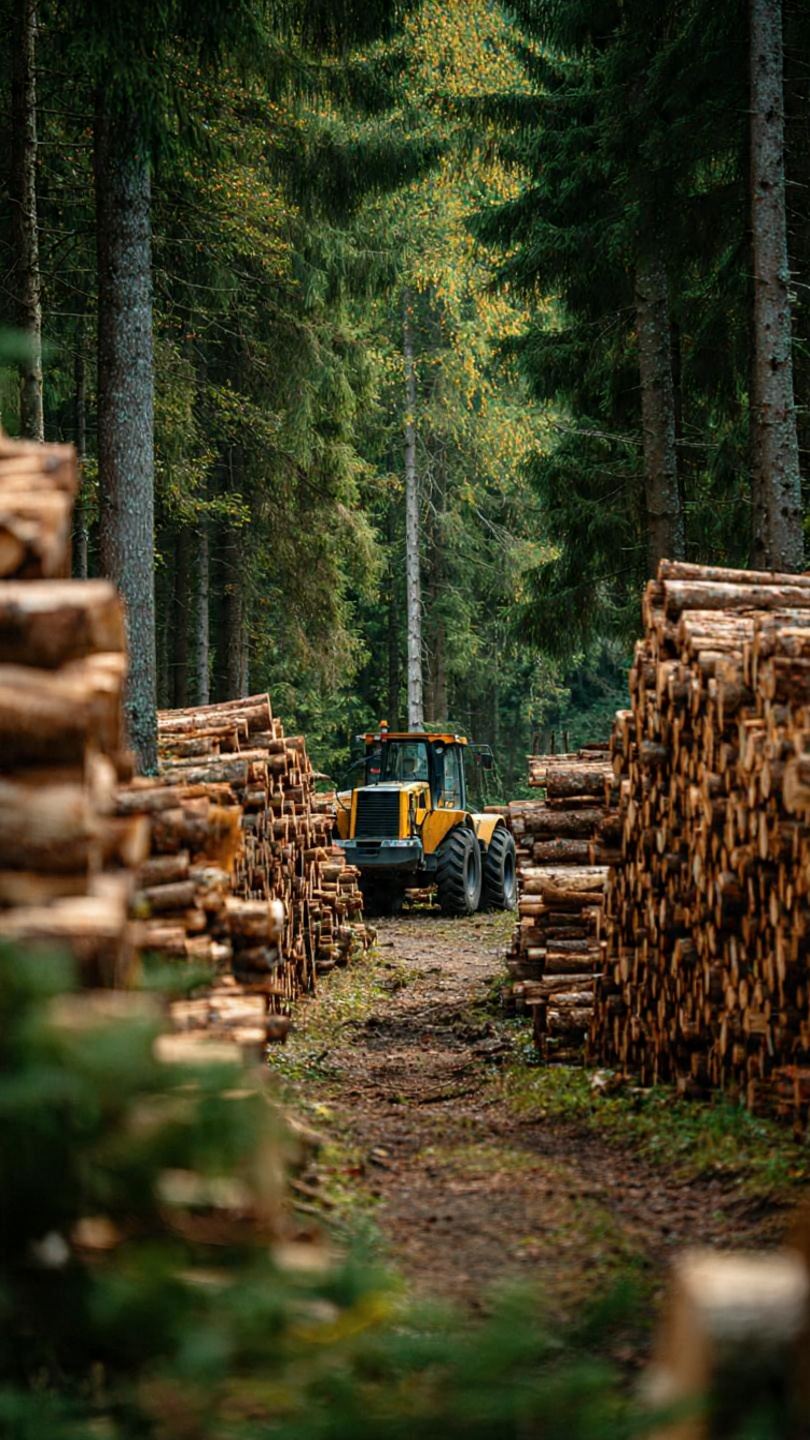Wysoki las iglasty — drzewa przeznaczone do wycinki